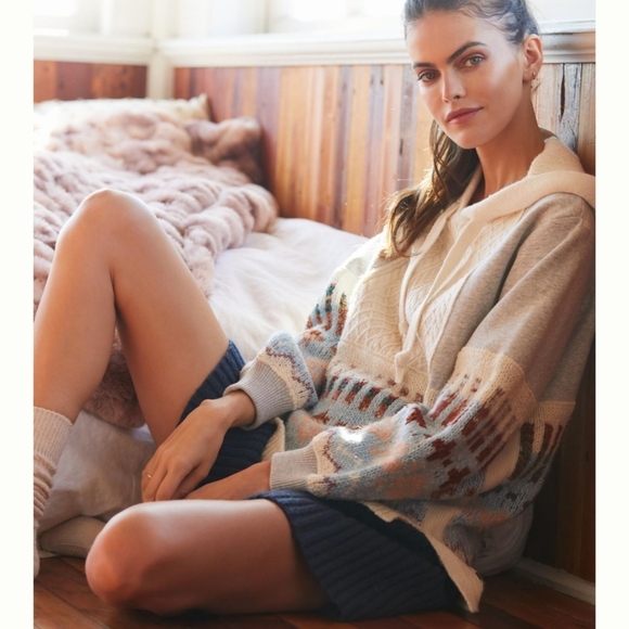 Anthropologie Clothing Daily Practice Sylvia Contrast Sweater Size L - Picture 7 of 7